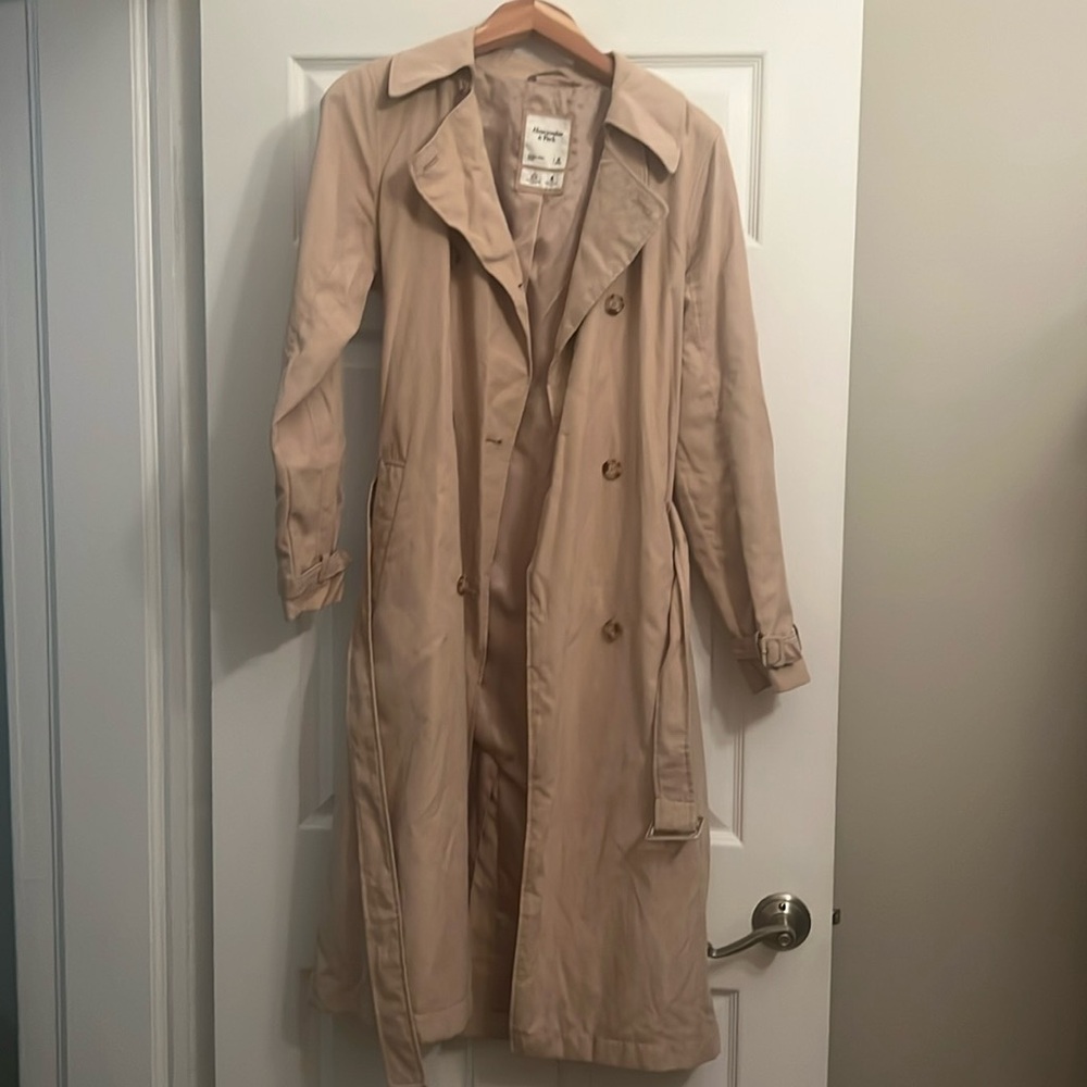 Abercrombie & Fitch Calf-Length Trench Coat